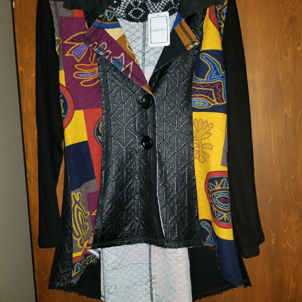 Coat with multi colors